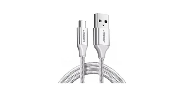 UGREEN 60131 Type C 1M Silver Charging Cable 3A
