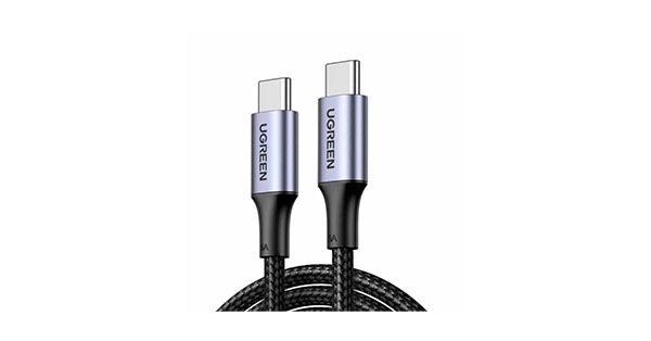 UGREEN 70427 Type C/Type C 1M Black Charging & Data Braided Cable 5A