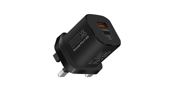 PROMATE PowerPort-33.UK Charger 33W GaNFast Charging