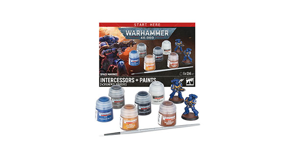 Space Marines Intercessors + Paint Set