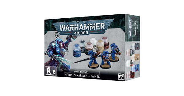 Space Marines: Infernus Marines+ Paint Set
