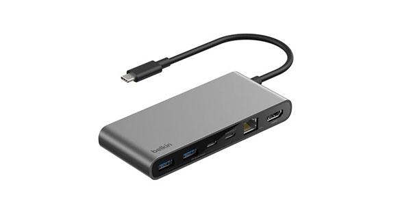 Belkin Connect USB-C 8-in-1 HUB with Dual USB-C Ports