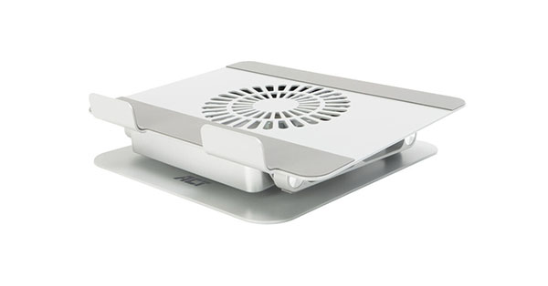 ACT AC8106 Portable Aluminium Laptop Cooling Stand W/Fan, Flexible Height Adjustment - Image 2